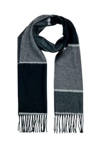 collezione alessandro® - Winterschal Profession Made in Italy, Color Blocking - braun