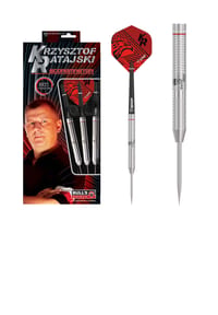 BULL'S® - Steeldarts Krzysztof Ratajski Scoremaster Dartpfeile Darts-Set Profi - red black