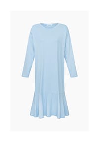 MYJAMA - Nachthemd Carri Klassisch, weiche Qualität, elastisch, figurumschmeichelnd - frozenblue