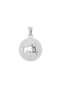 amor Stier - Motivanhänger für Damen und Herren, Unisex, 925 Sterling Silber | Stier - Silber