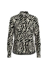 s.Oliver - Hemdbluse, Knopfleiste, für Damen - 99A4  GREY/BLACK
