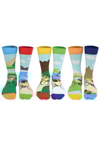 united ODDsocks® - Herren Socken, 6 Socken - Strumpf, Motive - Freekick