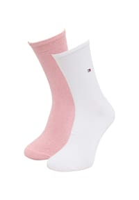 TOMMY HILFIGER - Socken, 2er-Pack, für Damen - 030 ANTHRA MELANGE