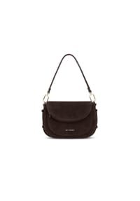 HEY MARLY BIG SISTER SUEDE - Umhängetasche, Leder, für Damen - COFFEE