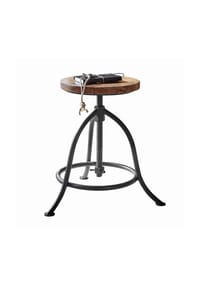 LOBERON - Hocker Greenbriar schwarz/braun - schwarz/braun