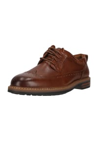 CLARKS® - Businessschuhe Aldwin2 Limit mit profilierter Laufsohle - 5234 Dark Tan Lea