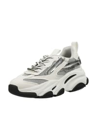 STEVE MADDEN - Lederimitat Sneaker - Silber/Weiß