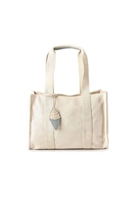 TOM TAILOR AZURA - Shoppertasche, Anhänger, Reißverschluss, für Damen - BEIGE