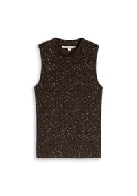 DENIM TOM TAILOR - Top, breite Träger, für Damen - 40613 BROW BLK LEO
