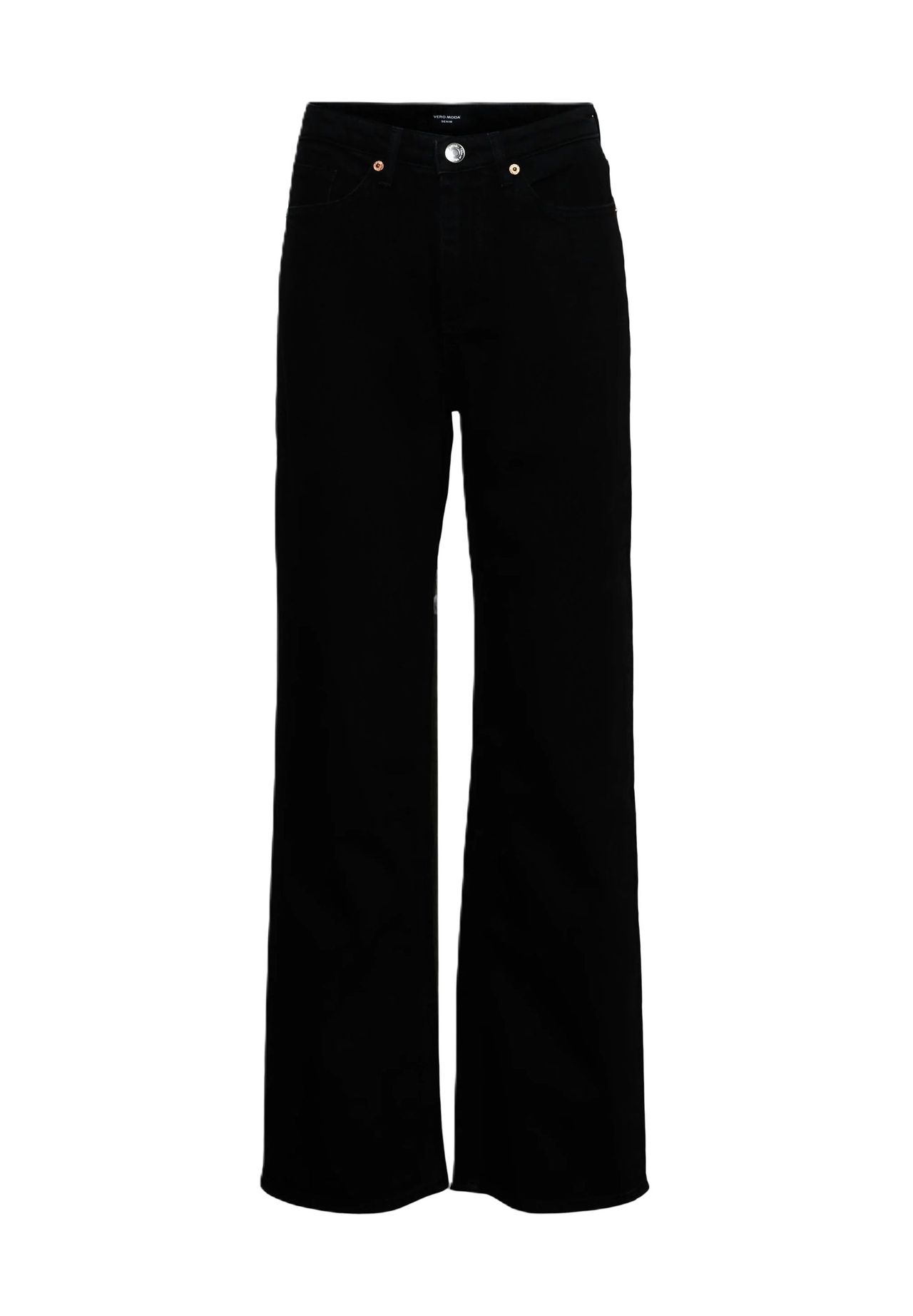 Vero Moda Vmtessa Hr Wide Jeans Ra118 Ga Noos, Black - Image 4