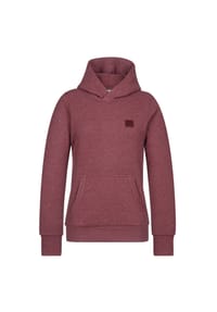 naketano - Hoodie, Rippbündchen, für Damen - DARK RED MELANGE