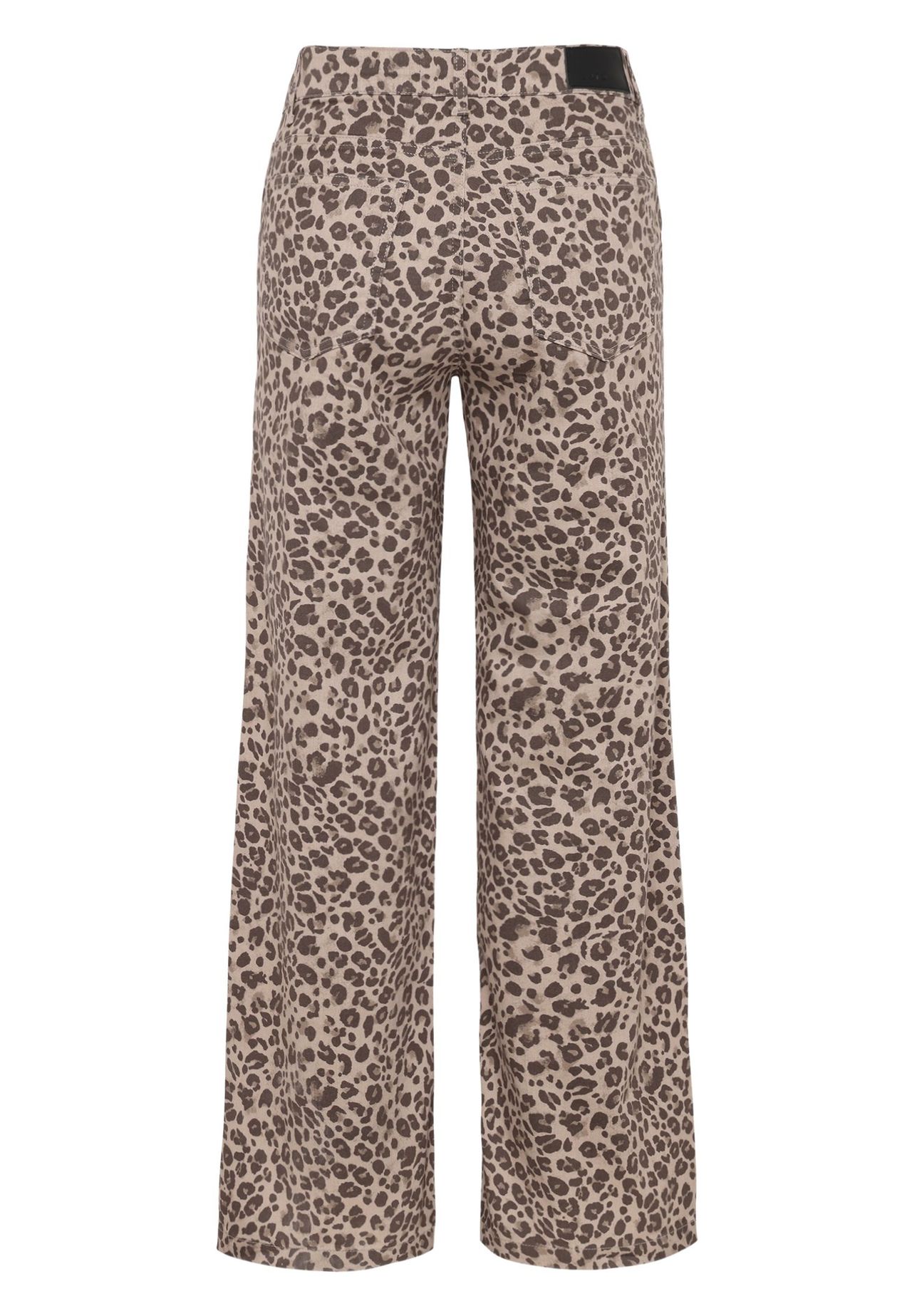 Zero Leohose Mit Weitem Bein, Beige, 44