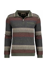 RAGMAN - Sweatshirt, Troyer, für Herren - 384 OLIV