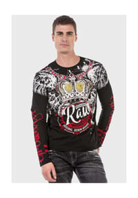 CIPO & BAXX® - Sweatshirts mit coolem Print - BLACK