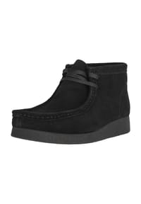 CLARKS® - Schnürboots WallabeeEVO aus hochwertigem Wildleder - 1219 Black Sde