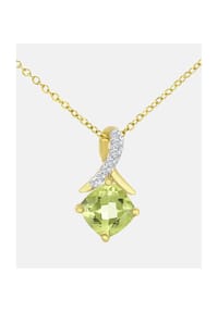 Diamant L'eternel - Kette mit Anhänger, mit Diamant, 375 Gelbgold - gold