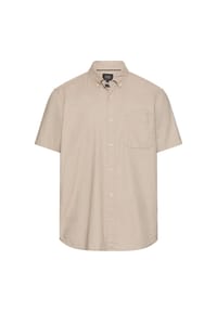 camel active - Kurzarmhemd aus Leinenmix - Beige