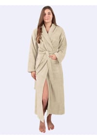normani® - Bademantel aus 100 % Baumwolle Lola - Beige