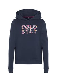 POLO SYLT - Hoodie im floralen Logo-Design - 11-0601 Bright White