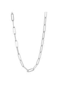 Adelia's - Damen Edelstahl Halskette Gliederkette 45 cm silberfarben - silber