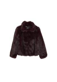 s.Oliver BLACK LABEL - Felljacke, Klappkragen, für Damen - 8865 BROWN