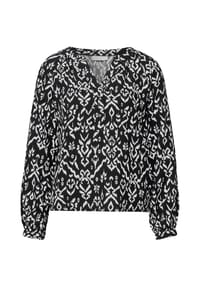 STREET ONE STUDIO - Shirtbluse, Split-Neck, für Damen - 20001 BLACK