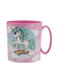 COFI - Becher Mikrowellengeeigneter Kunststoffbecher 390?ml – Motivbecher für - Pink 9x8x11cm