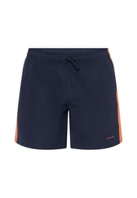 MANGUUN - Badeshorts Basic Michael 16, Gummibund, für Herren - E007 BLACK/GREEN