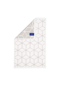 Villeroy & Boch - Gästetuch - Carré, Walkfrottier, gemustert, Handtuch, Baumwolle - Dunkelgrau/Schwarz