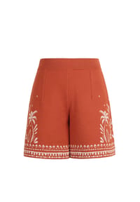 IVKO - Hose mit Urban-Botanik-Muster - NOUGAT