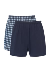 CALIDA - Prints Benefit Boxershorts, 2er-Pack, Baumwolle, für Herren - 758 DARK SEA