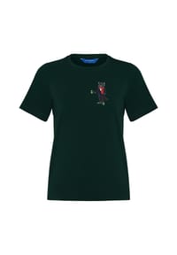 cat e lolette - Grünes T-Shirt Neujahrskatze - grün