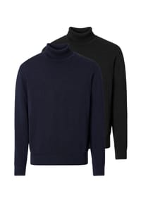 redmond - Rollkragenshirt 2er Pack Basic - Beige