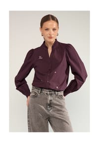 Nümph - Hemdbluse, Split-Neck, für Damen - 2730  FIG