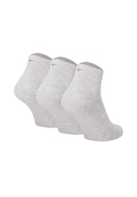 Tamaris - Damen Quartersocken, 3er Pack - Comfort Cotton Quarter, einfarbig - Grau