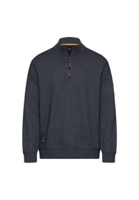 camel active - Sweatshirt mit Troyerkragen - Grau