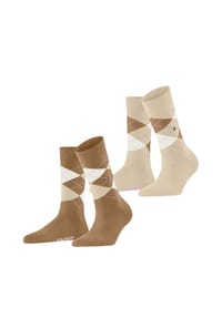 Burlington - Socken, Rippbündchen, 2er Pack, für Damen - 3223 LT. HEATHER