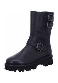 paul green - Biker Boots, Blockabsatz, Leder, für Damen - 0 BLACK