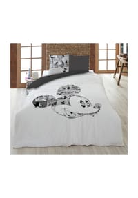 Disney - Disney Minnie Mouse Bettwäsche-Set – 1x Deckenbezug 135x200 cm & 1x - Weiß 135X200+80X80CM