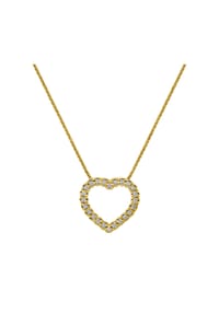 VANDENBERG - Damen Anhänger mit Kette, 585er Gold, 24 Diamanten zus. ca. 0,12 Karat - Gelbgold