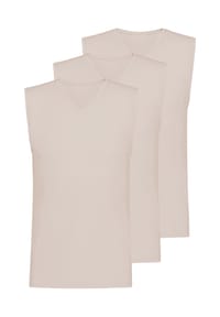mey - Unterhemd / Tanktop 3er Pack Comfort Cotton - Beige