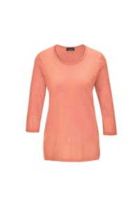 GOLDNER - Kurzgröße:  Ajour-Pullover mit Durchbrüchen - flieder