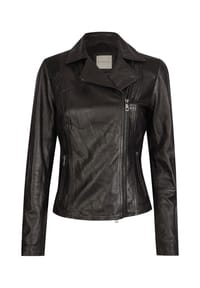 bugatti - Lederjacke BULady-135 mit Schultersteppung - black