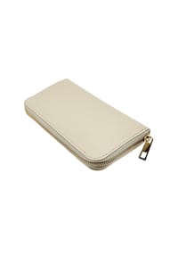 collezione alessandro® - Geldbeutel Cremoso aus italienischem Leder - beige