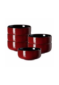 Ritzenhoff & Breker Müslischalen Gambia ø 14,5 cm 6er Set rot - GAMBIA - rot