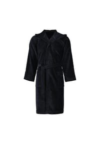 VOSSEN® - Bademäntel unisex Kapuze Texas schwarz - 7900 - schwarz