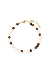 NOELANI - Damen Armband, Edelstahl mit Tigerauge - MEHRFARBIG