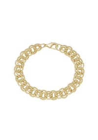 JACQUES CHARREL - Armband Zwillingsanker, hochwertige Kupfer Zink Legierung - gold
