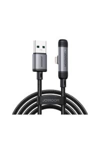 COFI - S-A56 EnjoyX Series 90° USB-A – kompatibel mit iPhone Kabel 3A 1,2 - Schwarz 120 x 0,5 x 0,5 cm