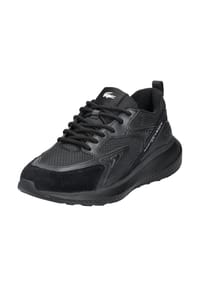 LACOSTE - Veloursleder/Textil Sneaker - SCHWARZ